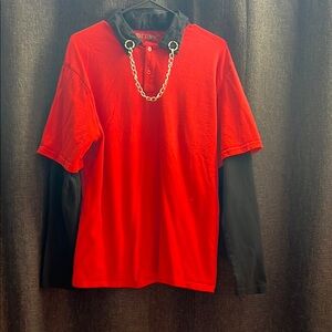 Red and Black Men's Shirt